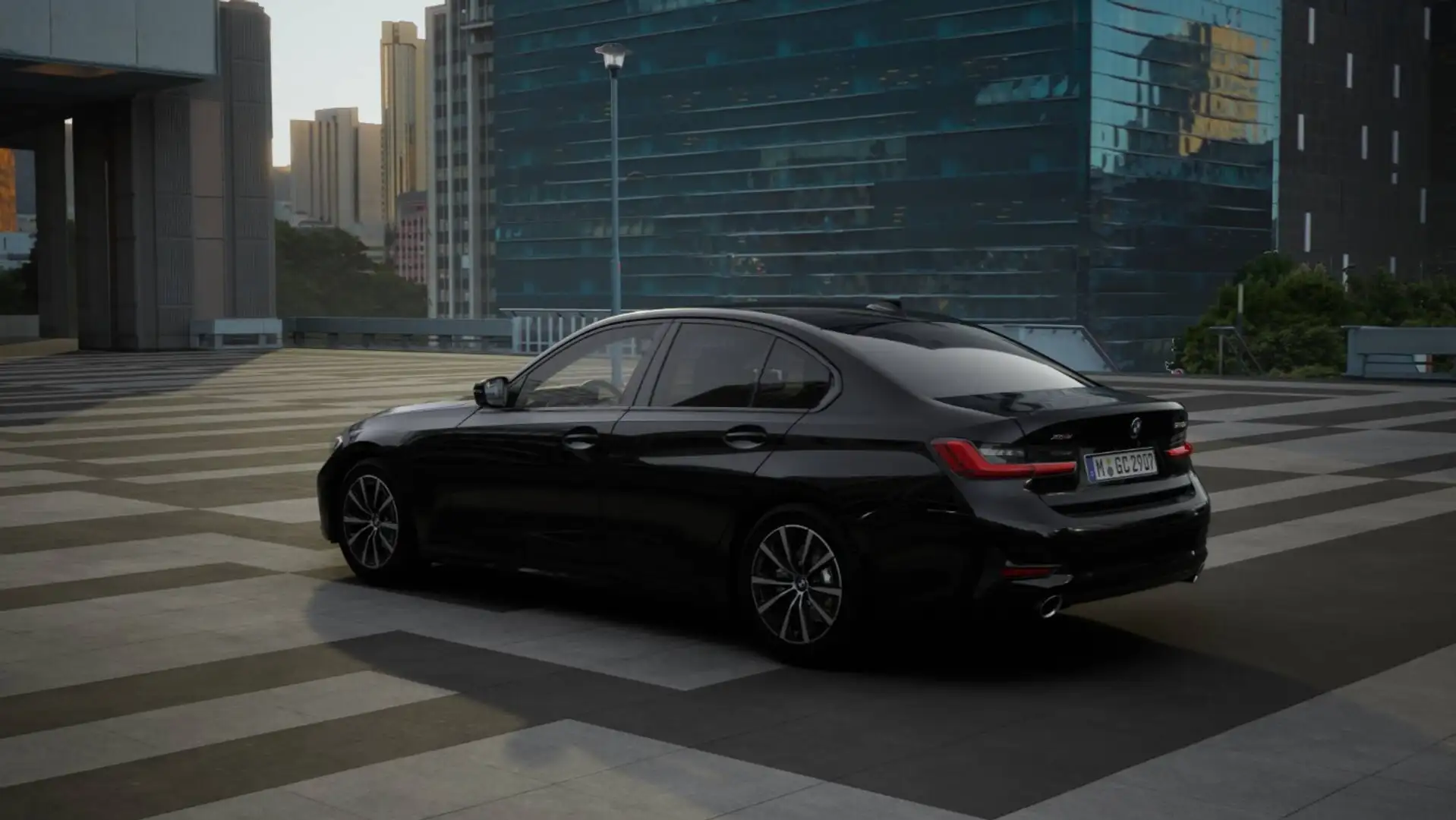 BMW 320 d xDrive Limousine Sport Line SpurAss HiFi Navi RF Schwarz - 2