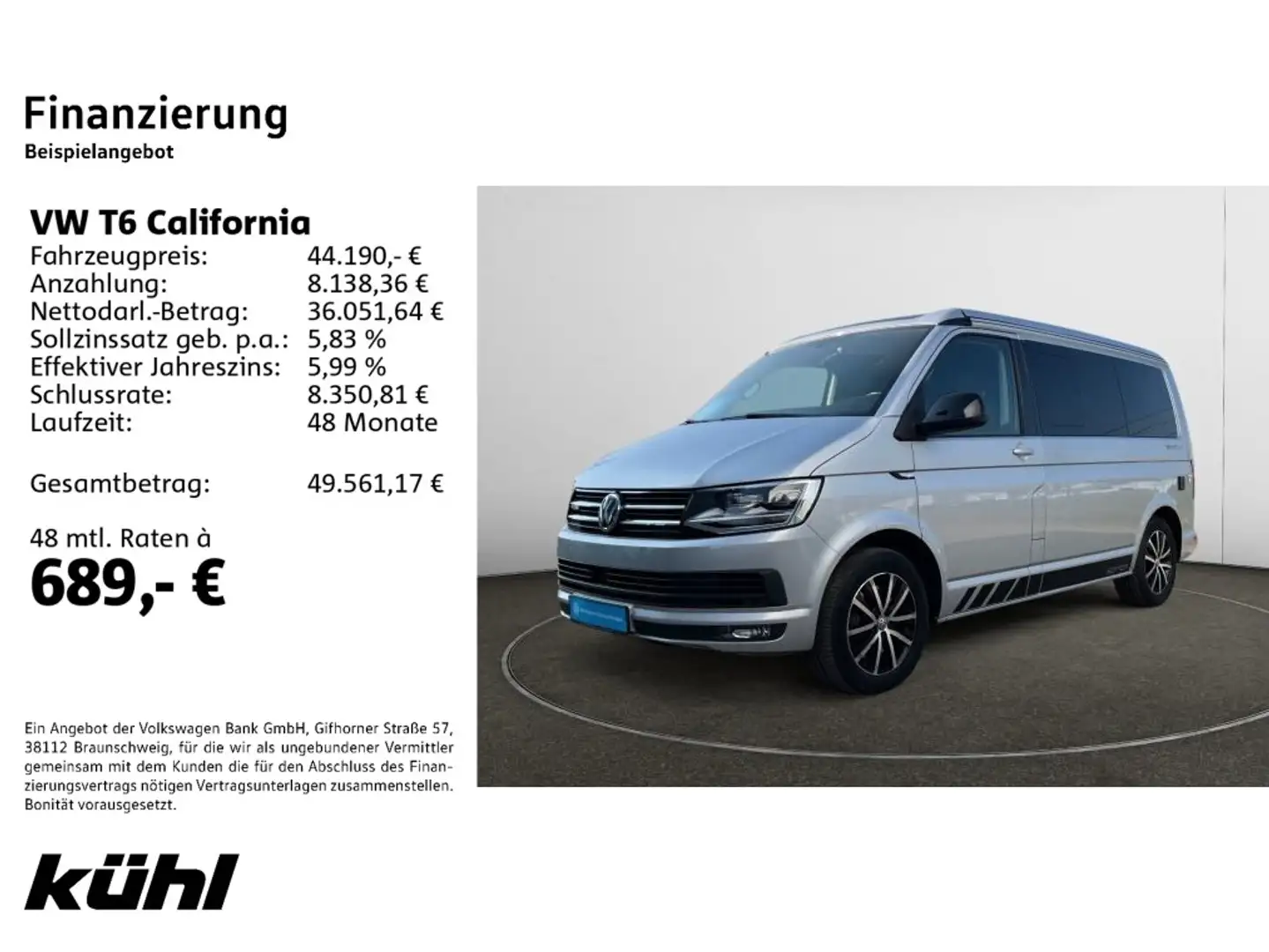 Volkswagen T6 California 2.0 TDI DSG 4M 7.Sitzer Beach Edit Plateado - 2