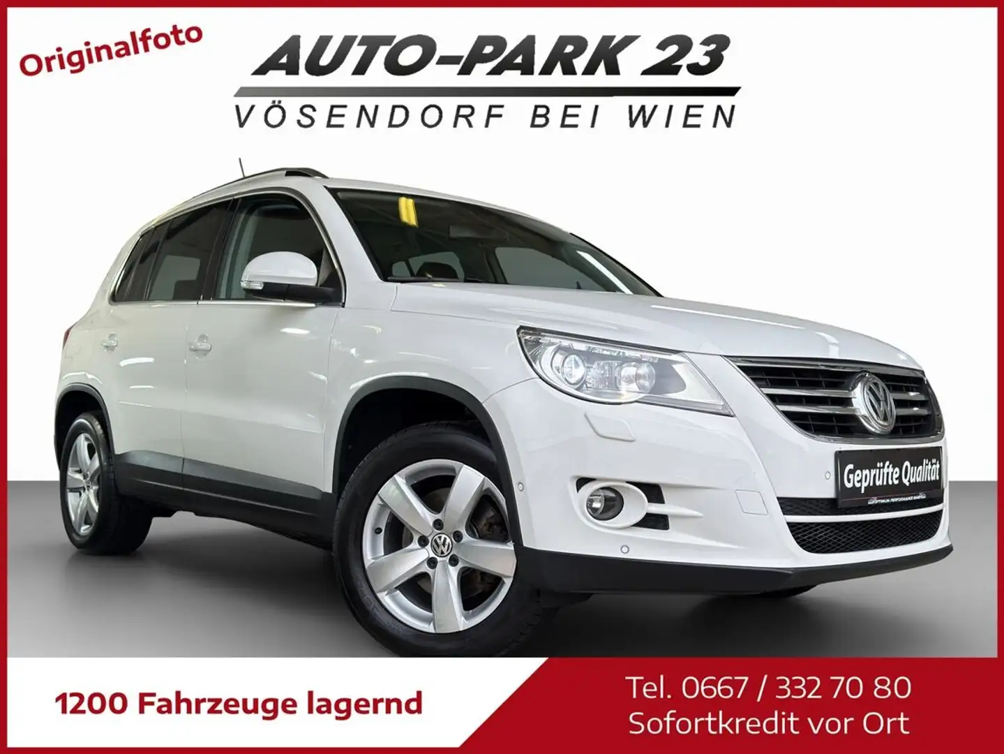 Volkswagen Tiguan 2,0TDI 4M*Sport&Style*NUR105.000KM*MOD2011 Weiß - 1