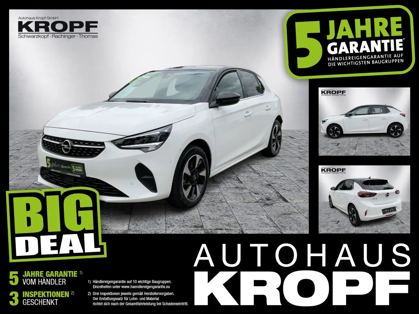 Opel Corsa F e **Matrix LM PDC Tot-Winkel** Weiß - 1
