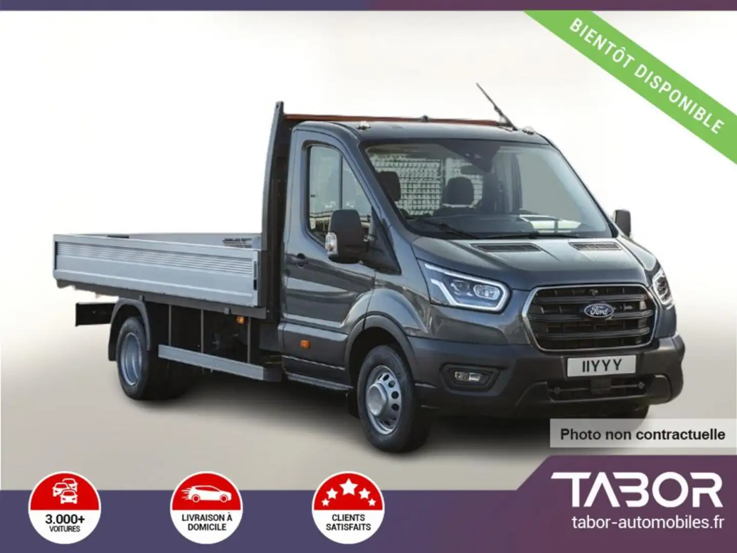 Ford Transit Pritsche 350 TDCi 130 L3 Attelage Blanc - 1