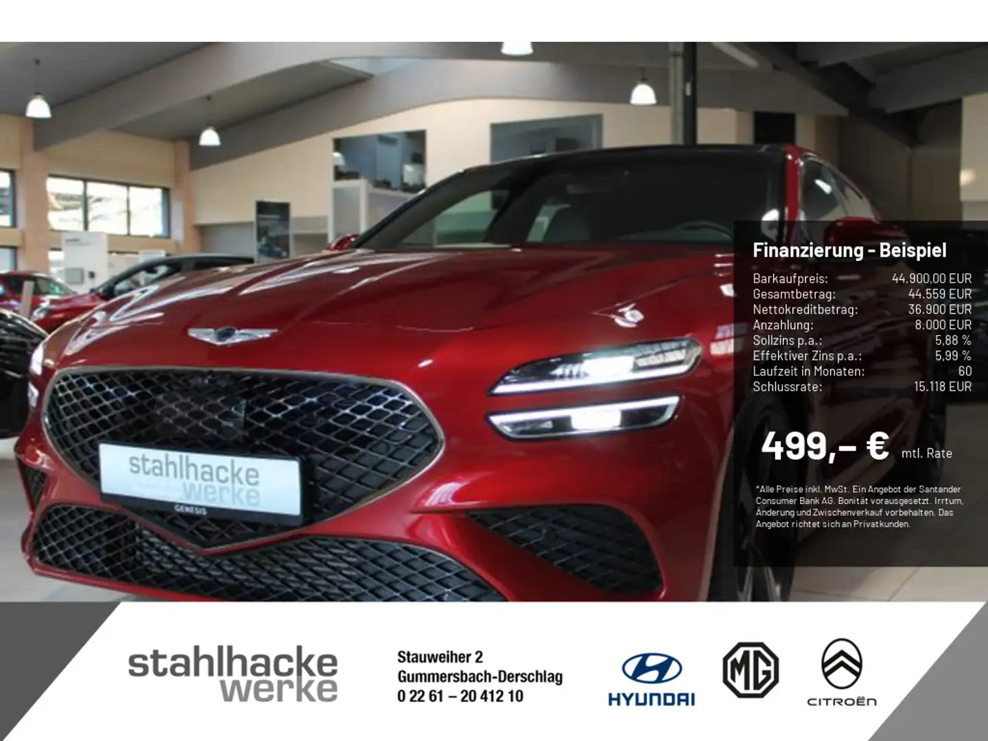 Genesis G70 Shooting Brake 2.2 Sport KAMERA ACC LED Rojo - 1