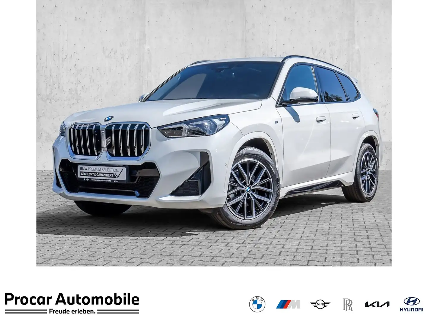 BMW X1 sDrive18i M Sport PANO AHK RFK NAVI LED DAB Weiß - 1