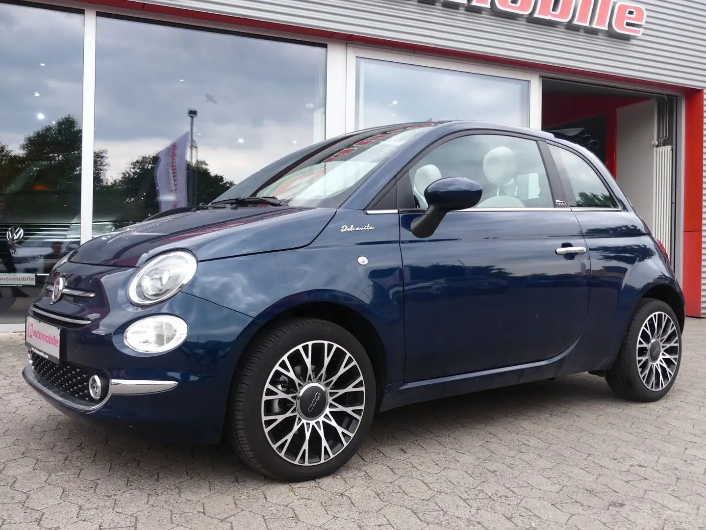 Fiat 500C 500 Cabrio Dolcevita Navi*Leder*PDC*Tempomat Blau - 1