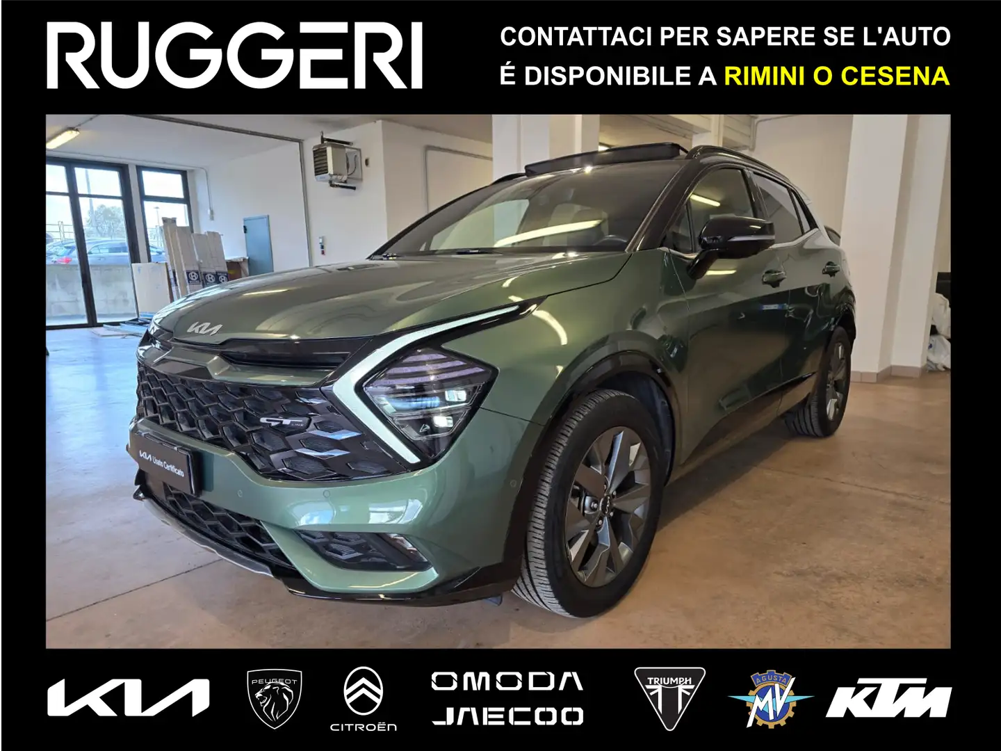 Kia Sportage 1.6 TGDi HEV AT GT-line Plus Verde - 1