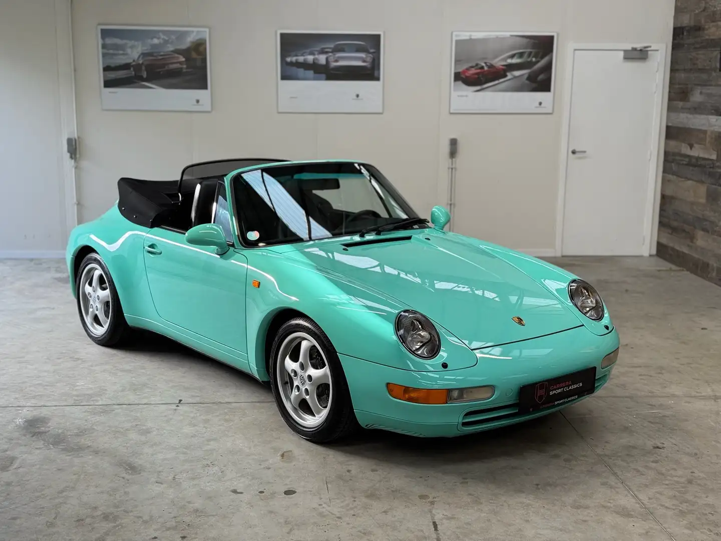 Porsche 993 Carrera 2 Cabrio - PTS L998 Mintgreen original Groen - 1