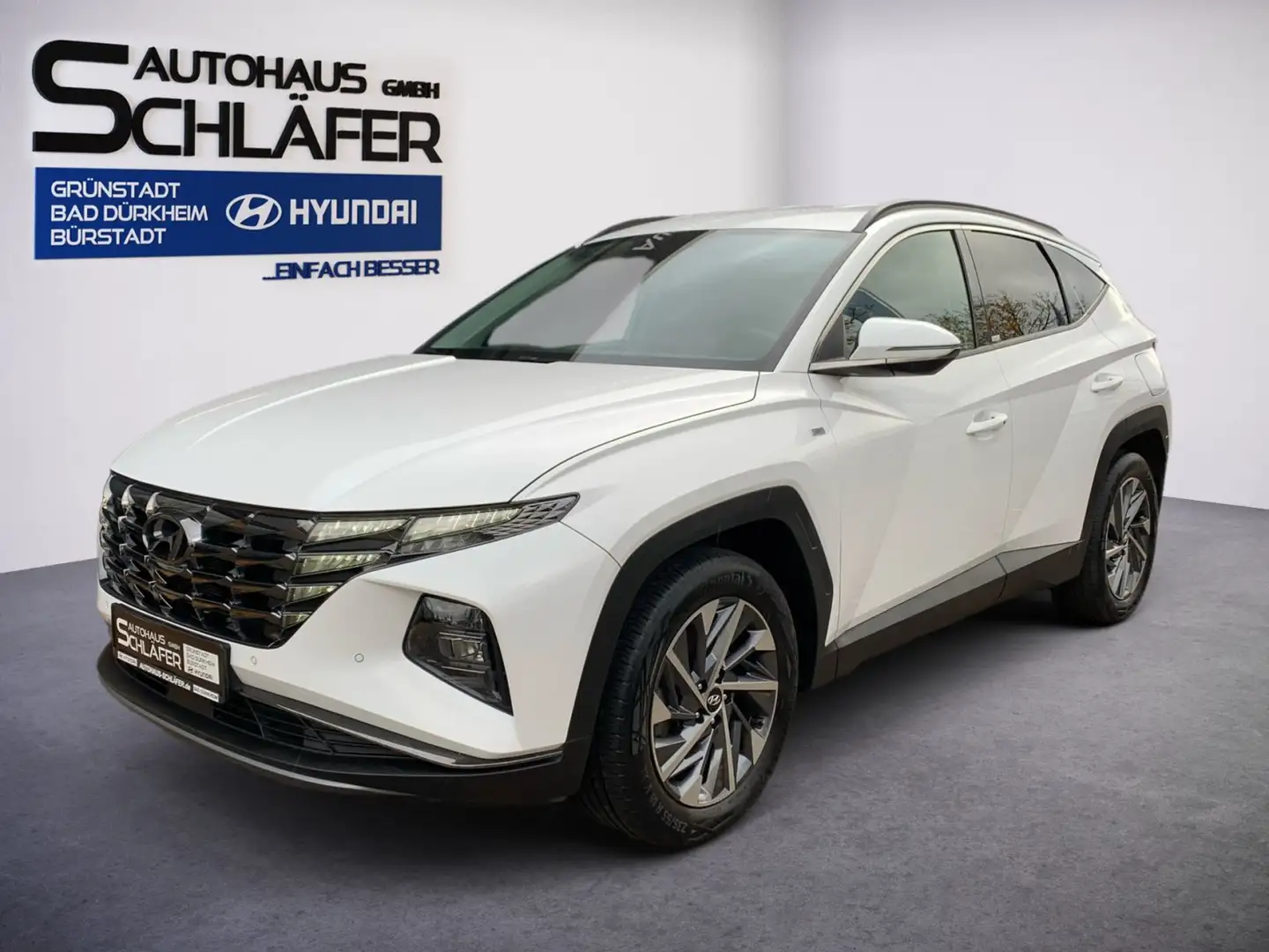 Hyundai TUCSON TUCSON 1.6 T-GDI Trend Mild-Hybrid AHK Navi Blanc - 1
