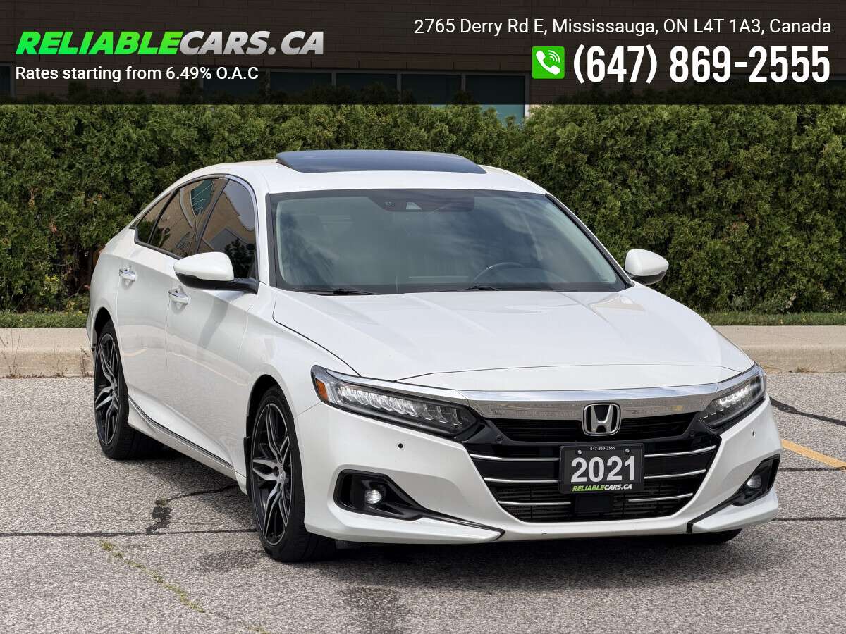 2021 Honda Accord TOURING | No-Accident | Leather | Cooling Seats | — снимка 1