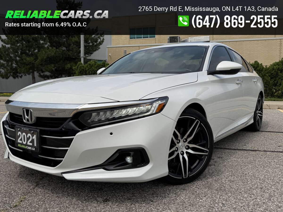 2021 Honda Accord TOURING | No-Accident | Leather | Cooling Seats | — снимка 1