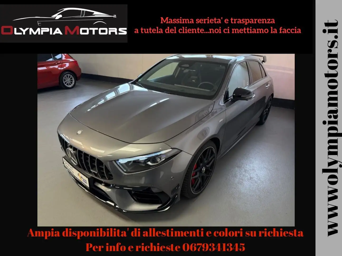Mercedes-Benz A 45 AMG S 4M SIZE RACE TETTO LED AEREO KIT KAMERA Grigio - 1
