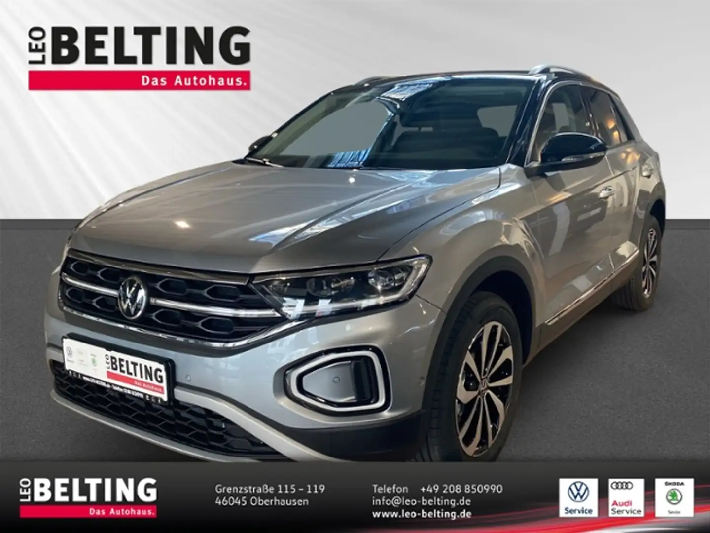 Volkswagen T-Roc Style 1.5 TSI DSG Navi Matrix AHK EasyOpen Argent - 1