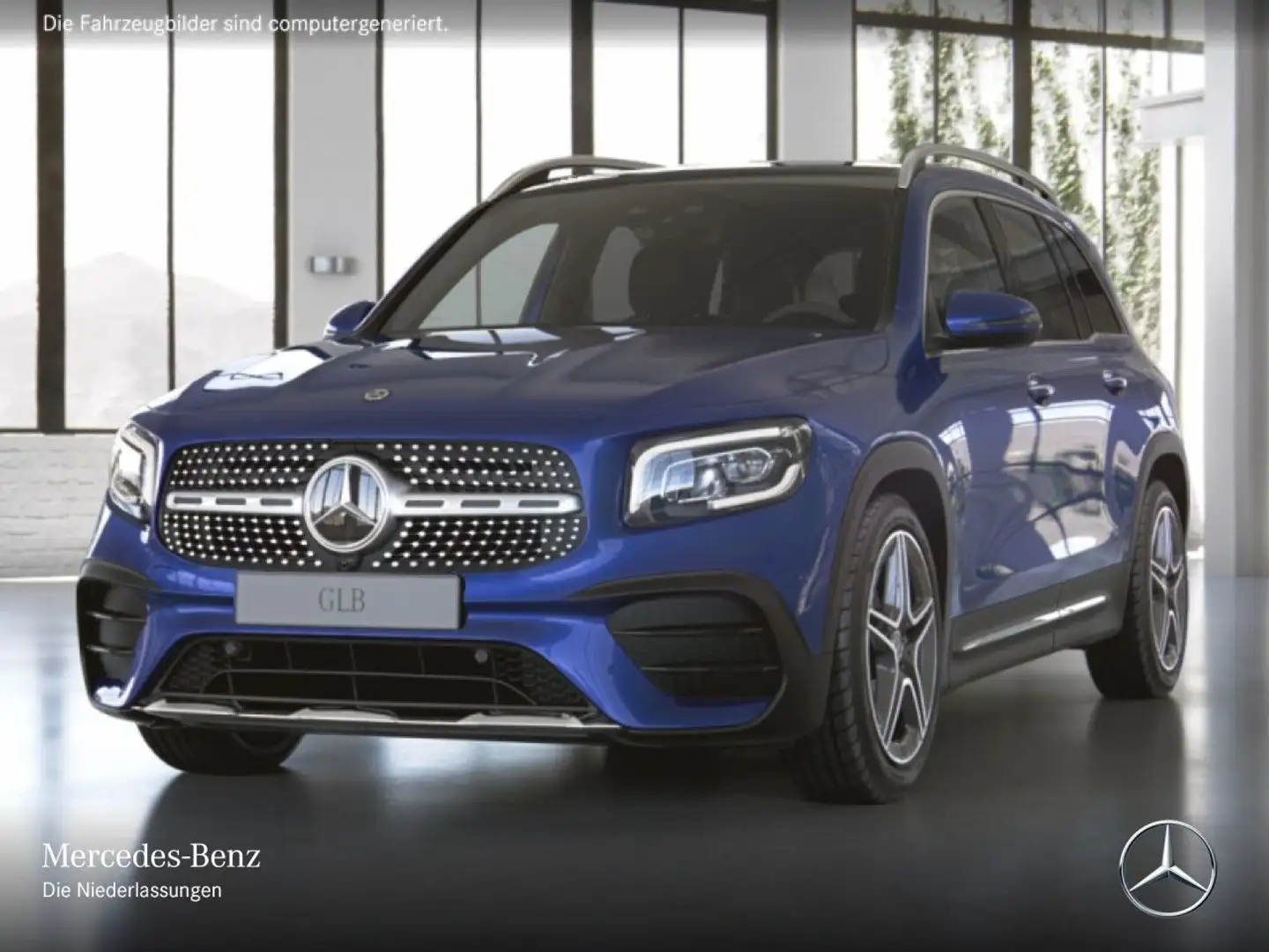 Mercedes-Benz GLB 200 d AMG+PANO+LED+KAMERA+KEYLESS+8G Blau - 2