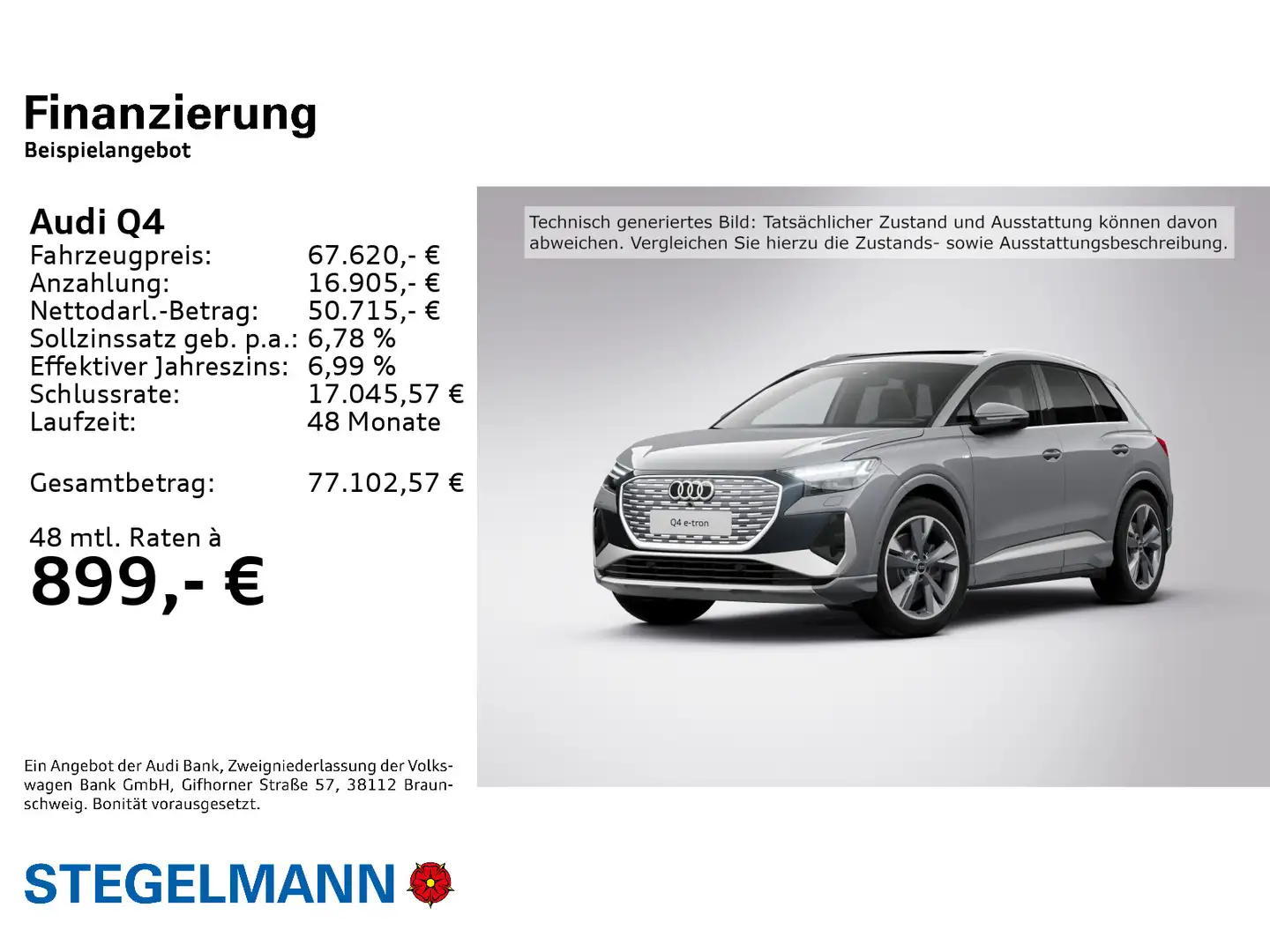 Audi Q4 e-tron 45 e-tron 210 kW PANO AMBIENTE AHK PARKASSIST Grau - 2