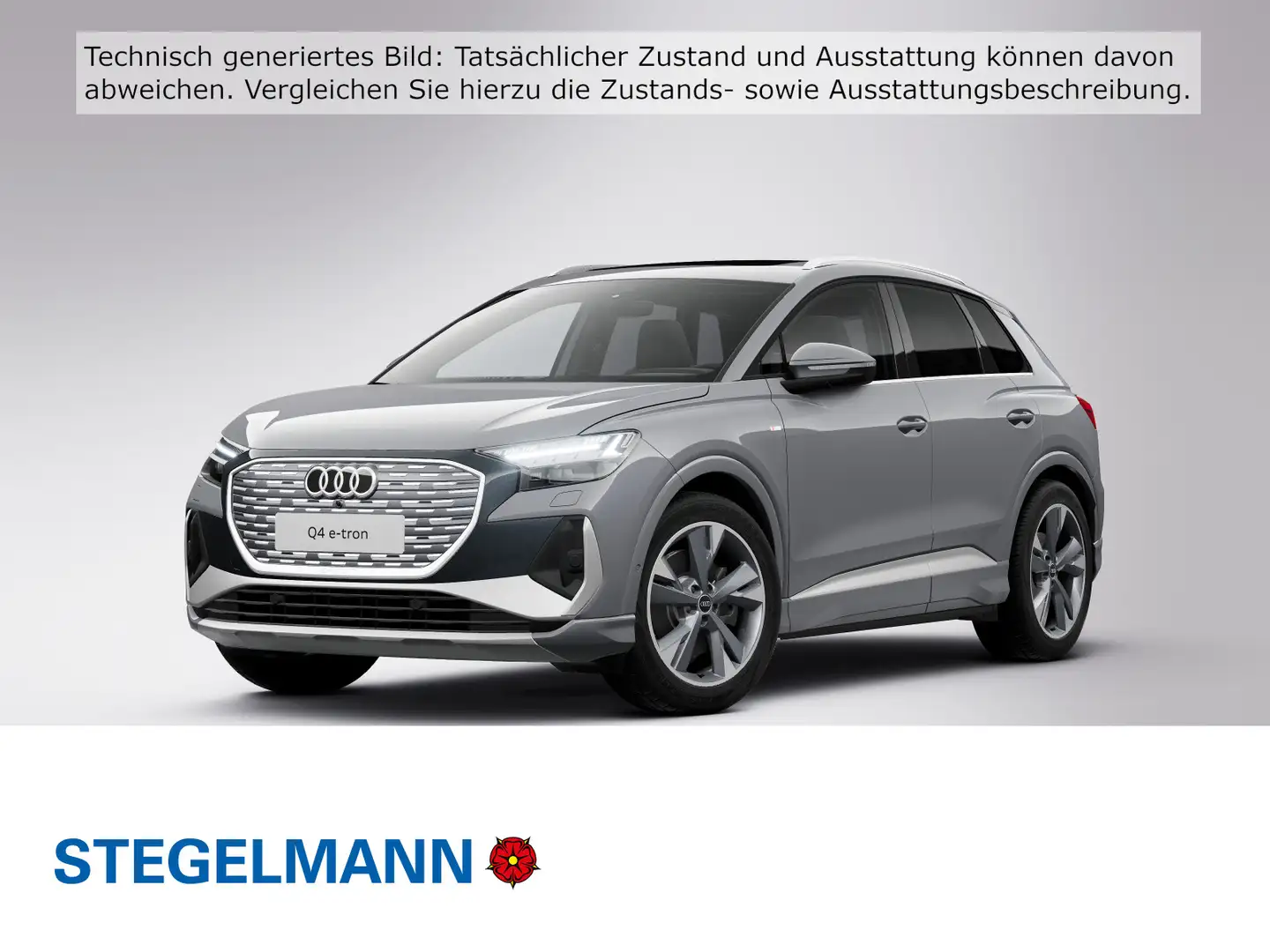 Audi Q4 e-tron 45 e-tron 210 kW PANO AMBIENTE AHK PARKASSIST Grau - 1