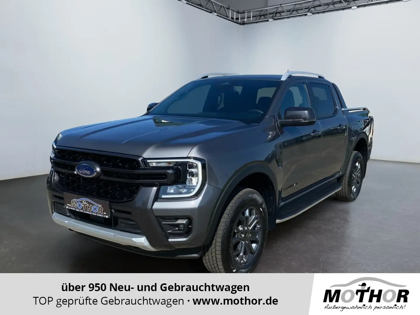 Ford Ranger Wildtrak 2.0 Ecoblue 4WD ACC PDC KAM NAV Gris - 1