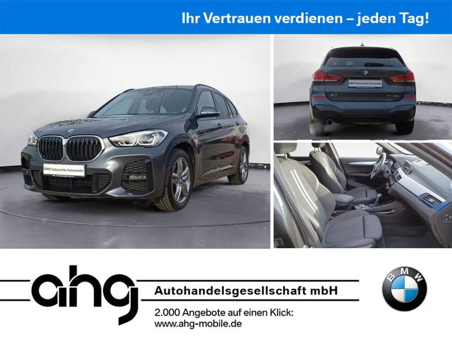 BMW X1 xDrive25e M Sport Steptronic Aut. Klimaaut. Grau - 1