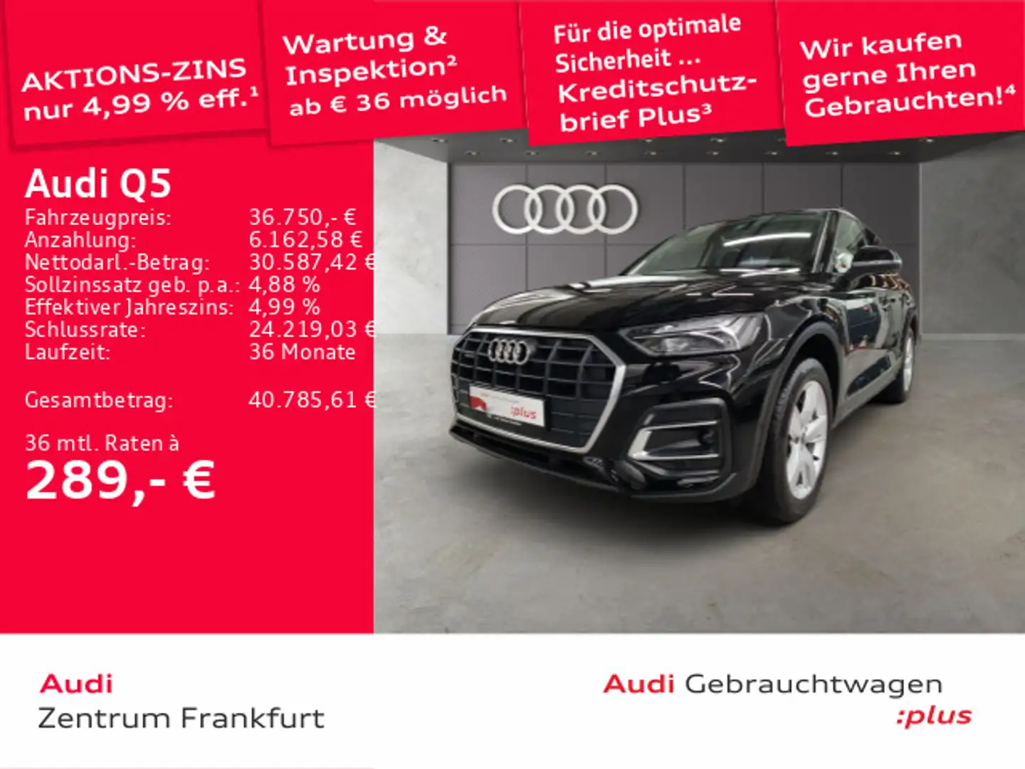 Audi Q5 50 TFSI e quattro S tronic LED Navi Tempomat Schwarz - 1