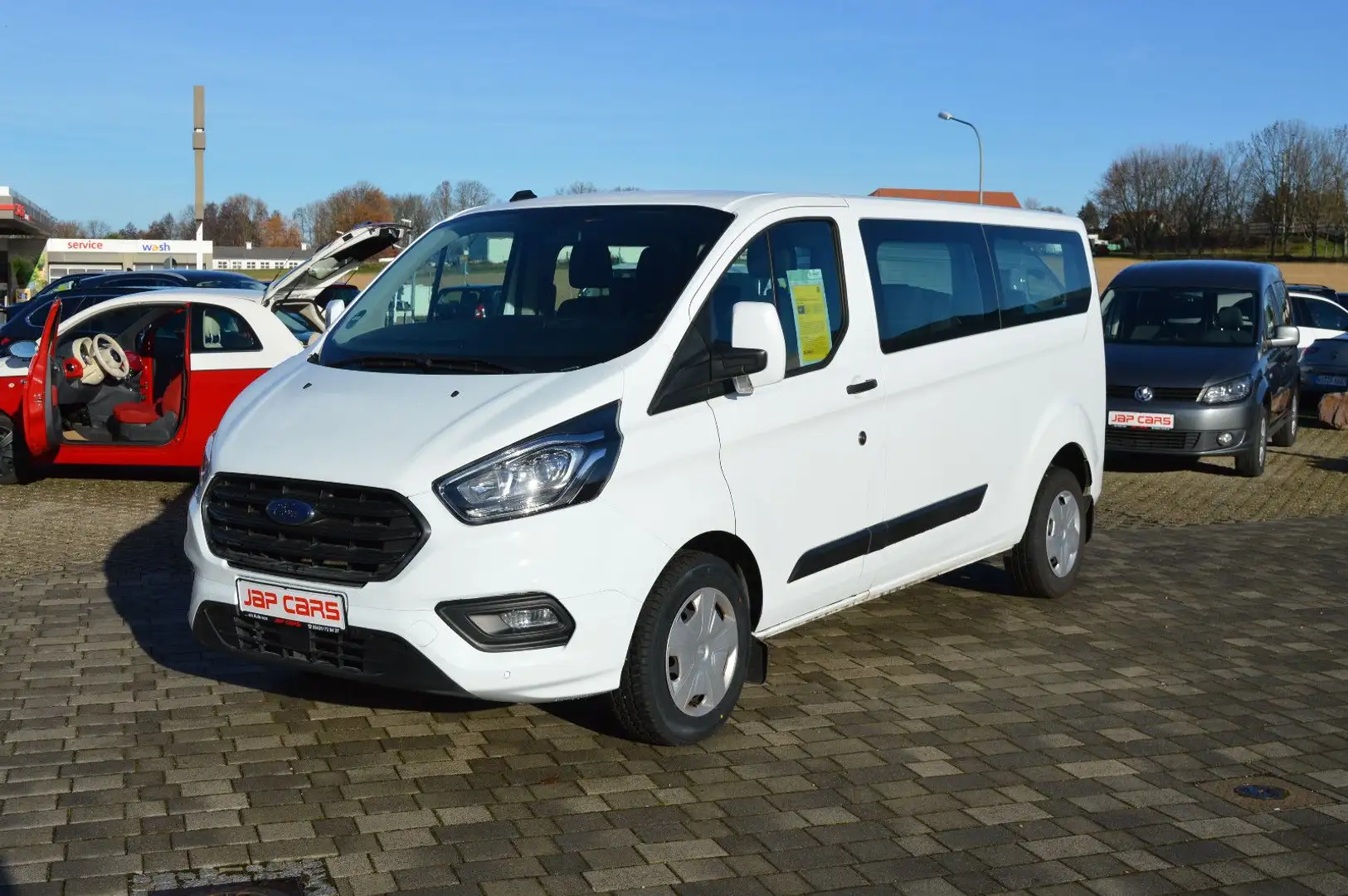 Ford Transit Custom 2.0D  320 L2  9 Sitze+Flügeltüren Weiß - 1
