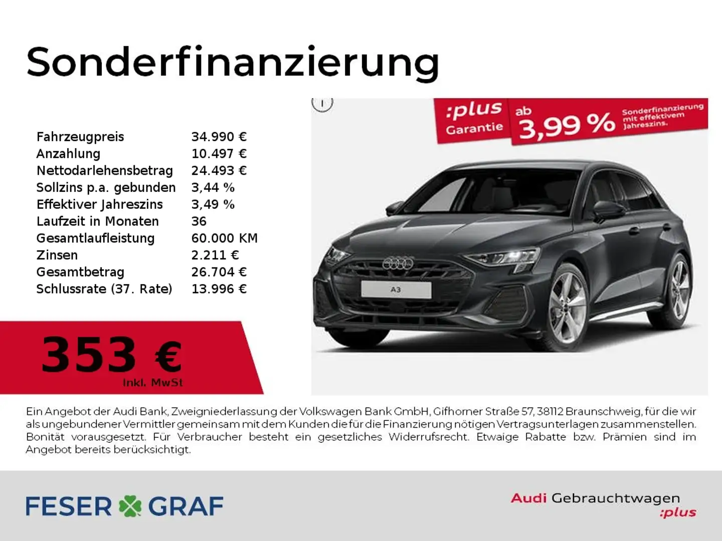 Audi A3 35 TFSI S-line Stronic,LED,Navi+,SONOS,HuD Grau - 1