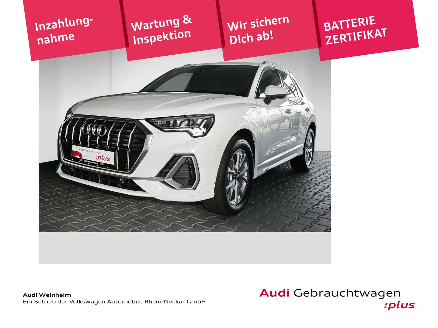 Audi Q3 45 TFSIe 2x S-Line LED Black-Paket uvm Weiß - 1