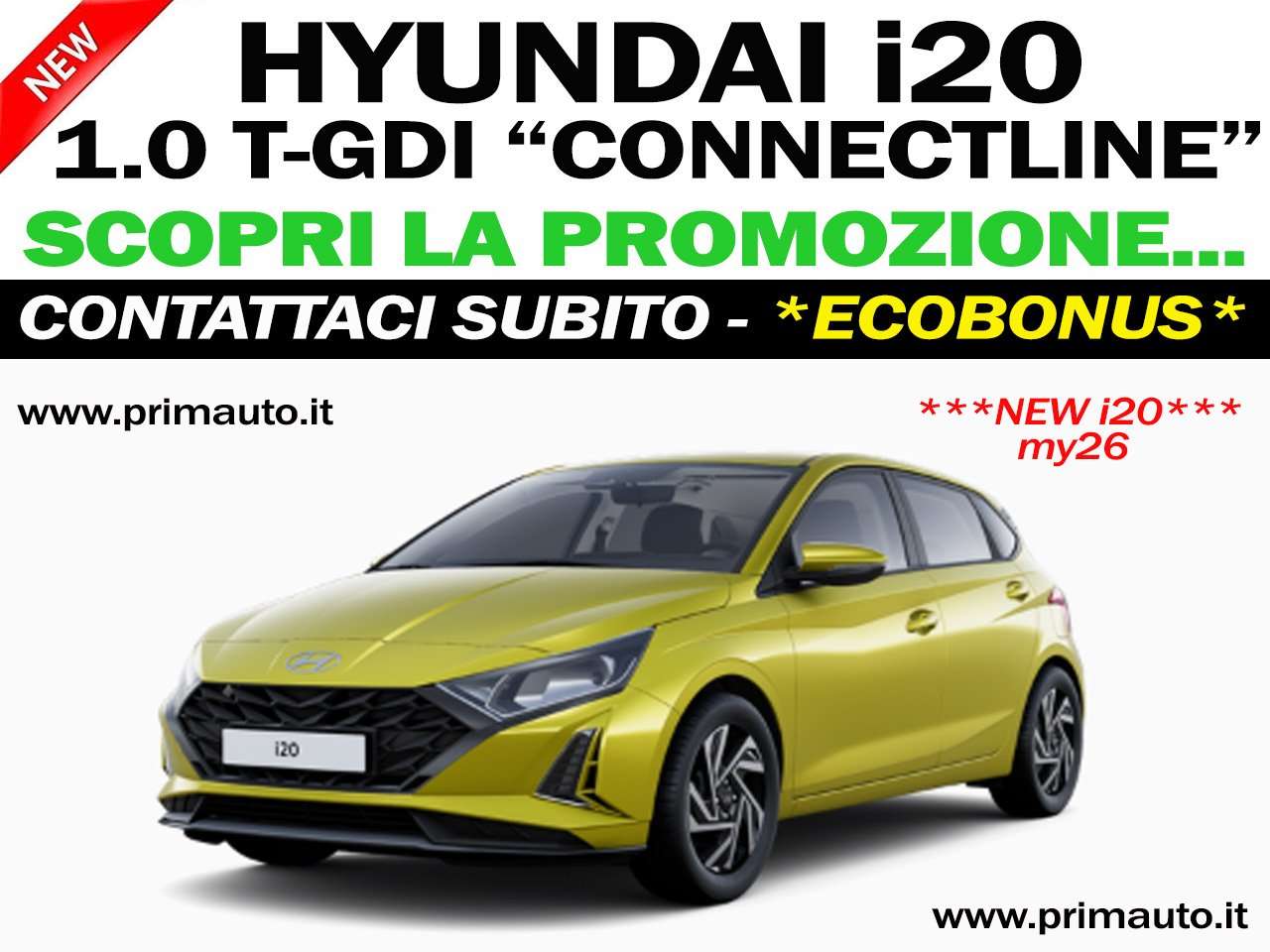 Hyundai i20 1.0 T-GDI 90cv 5p CONNECTLINE - (#0126) NEW!