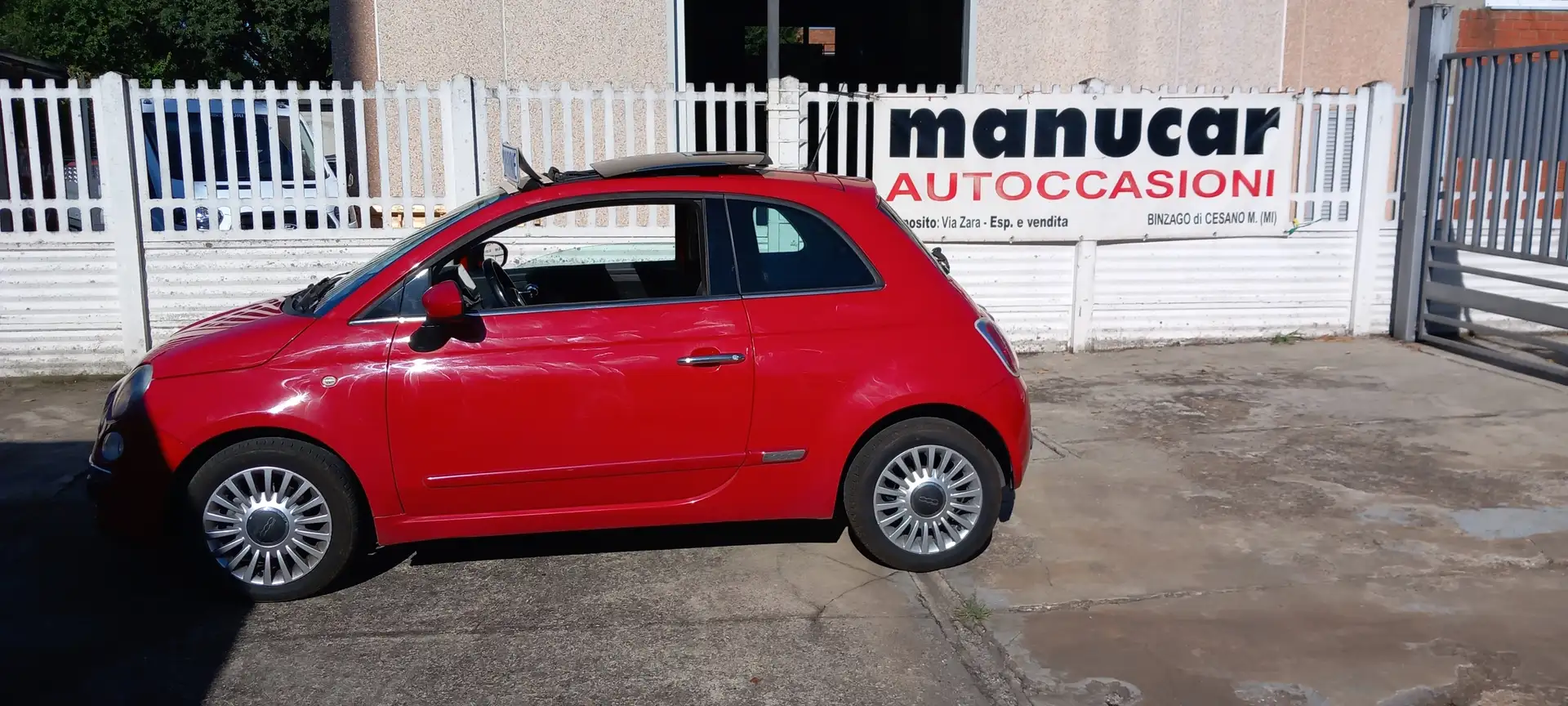 Fiat 500 1.3 mjt 16v Lounge 95cv no mail Rouge - 1
