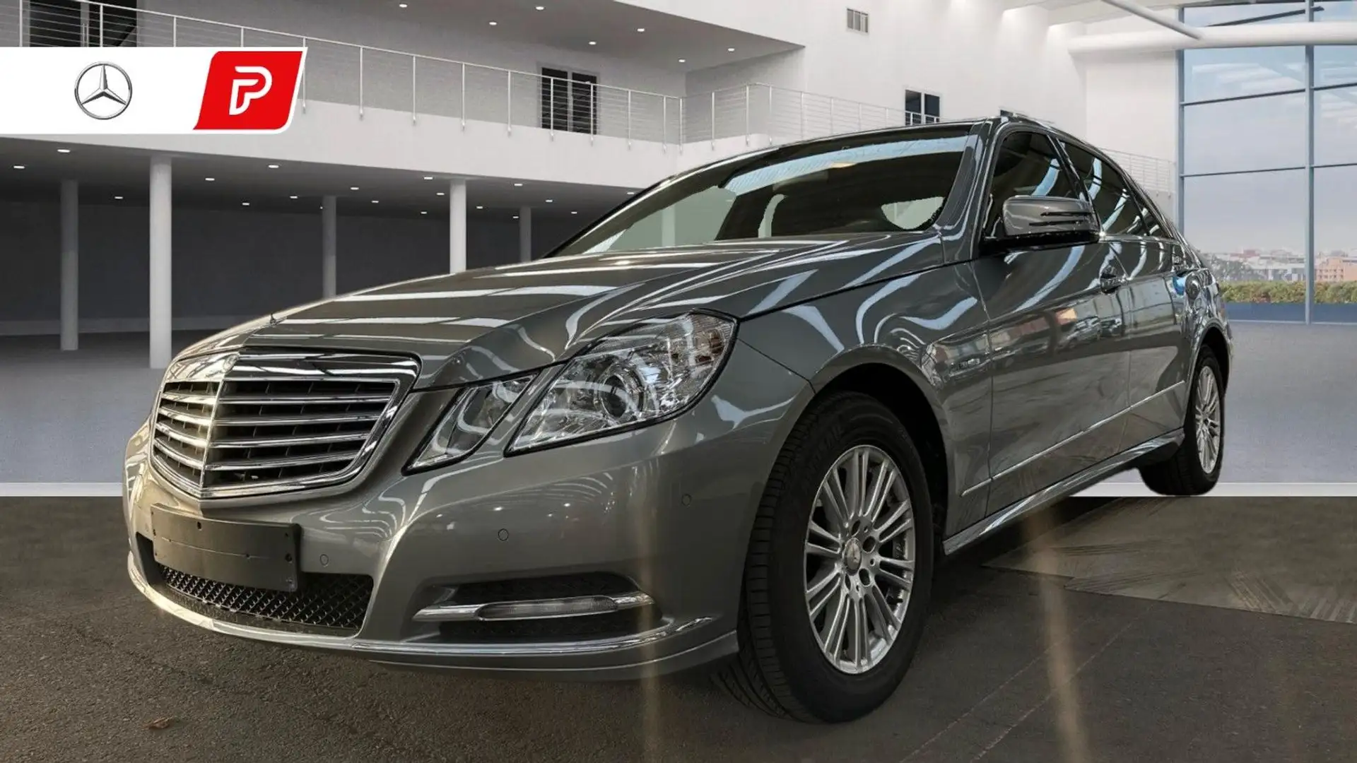 Mercedes-Benz E 200 CDI BE ELEGANCE TEMPO PDC 6-GANG 2HD Zilver - 1