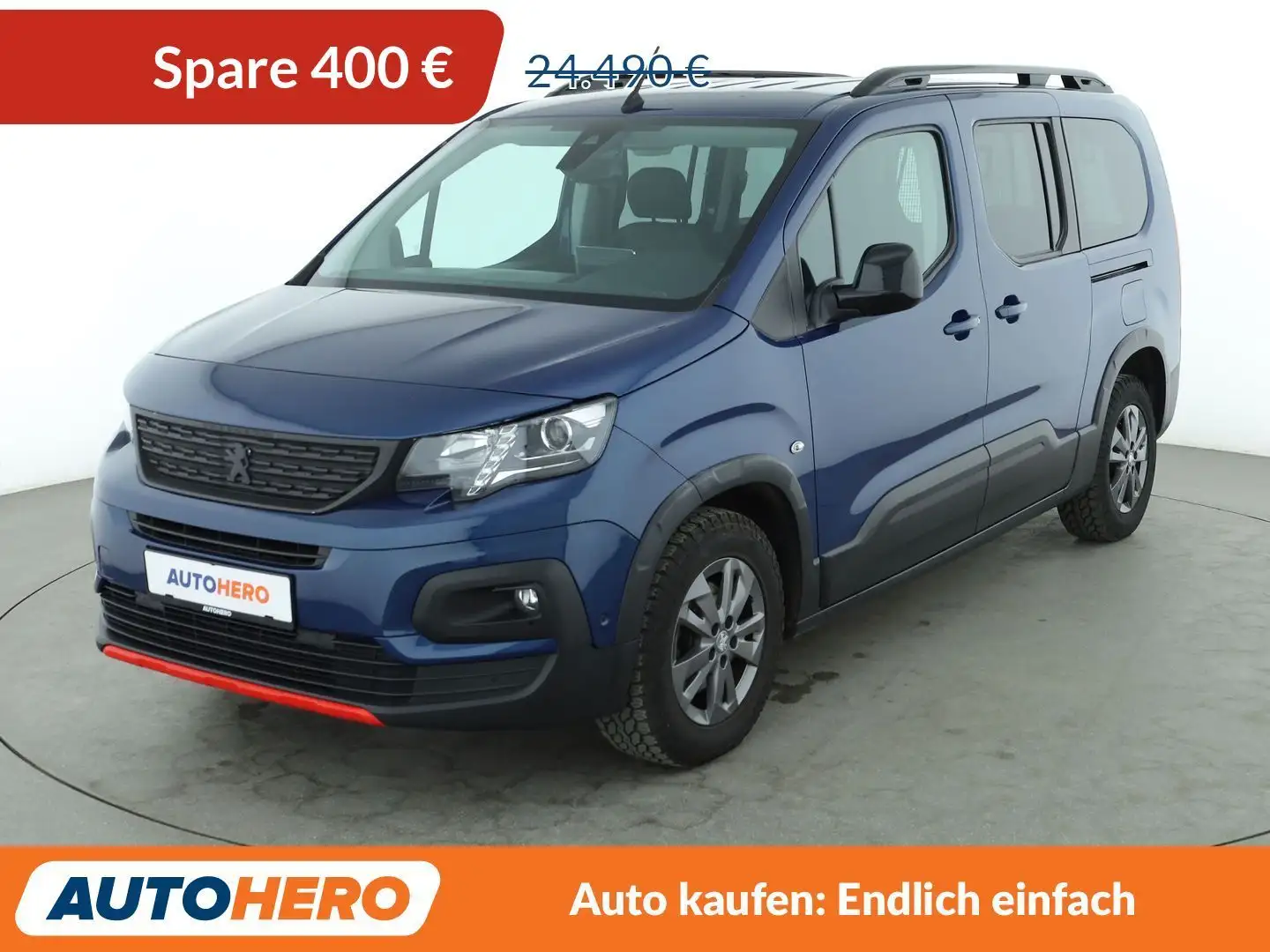 Peugeot Rifter 1.2 PureTech Allure Pack L2 Aut*NAVI*TEMPO*CAM*PDC Blau - 1