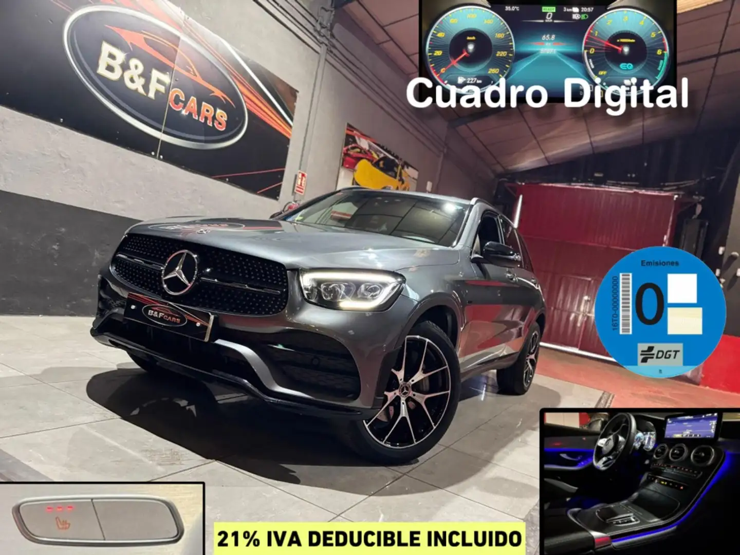 Mercedes-Benz GLC 300 300de 4Matic 9G-Tronic Gris - 1