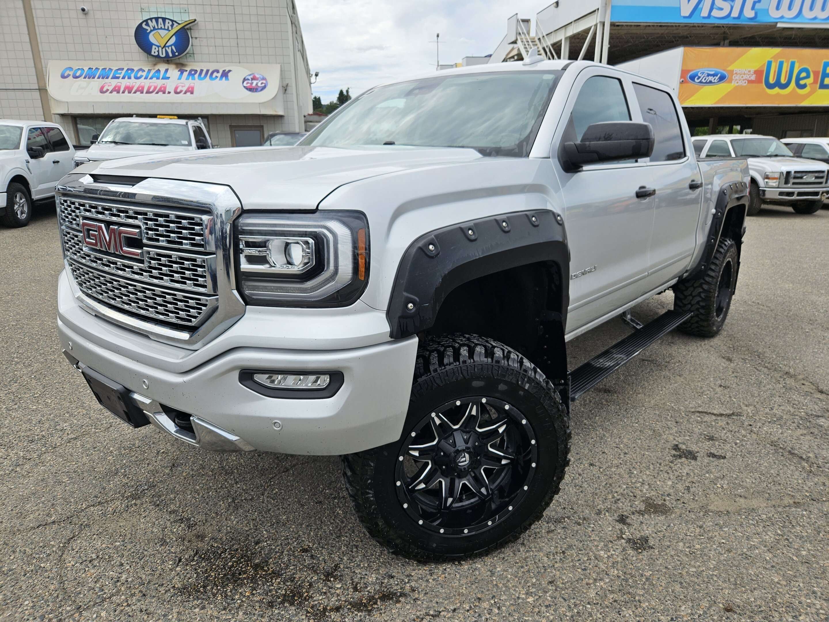 Silver 2018 GMC Sierra 1500 Pickup Truck Four-Wheel Drive 8-Speed Automatic
