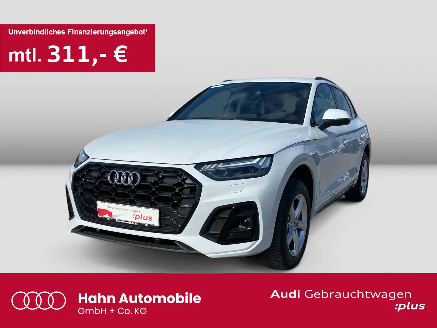 Audi Q5 40TDI qua S-Line S-Trc Virtual Matrix CAM AHK Weiß - 1