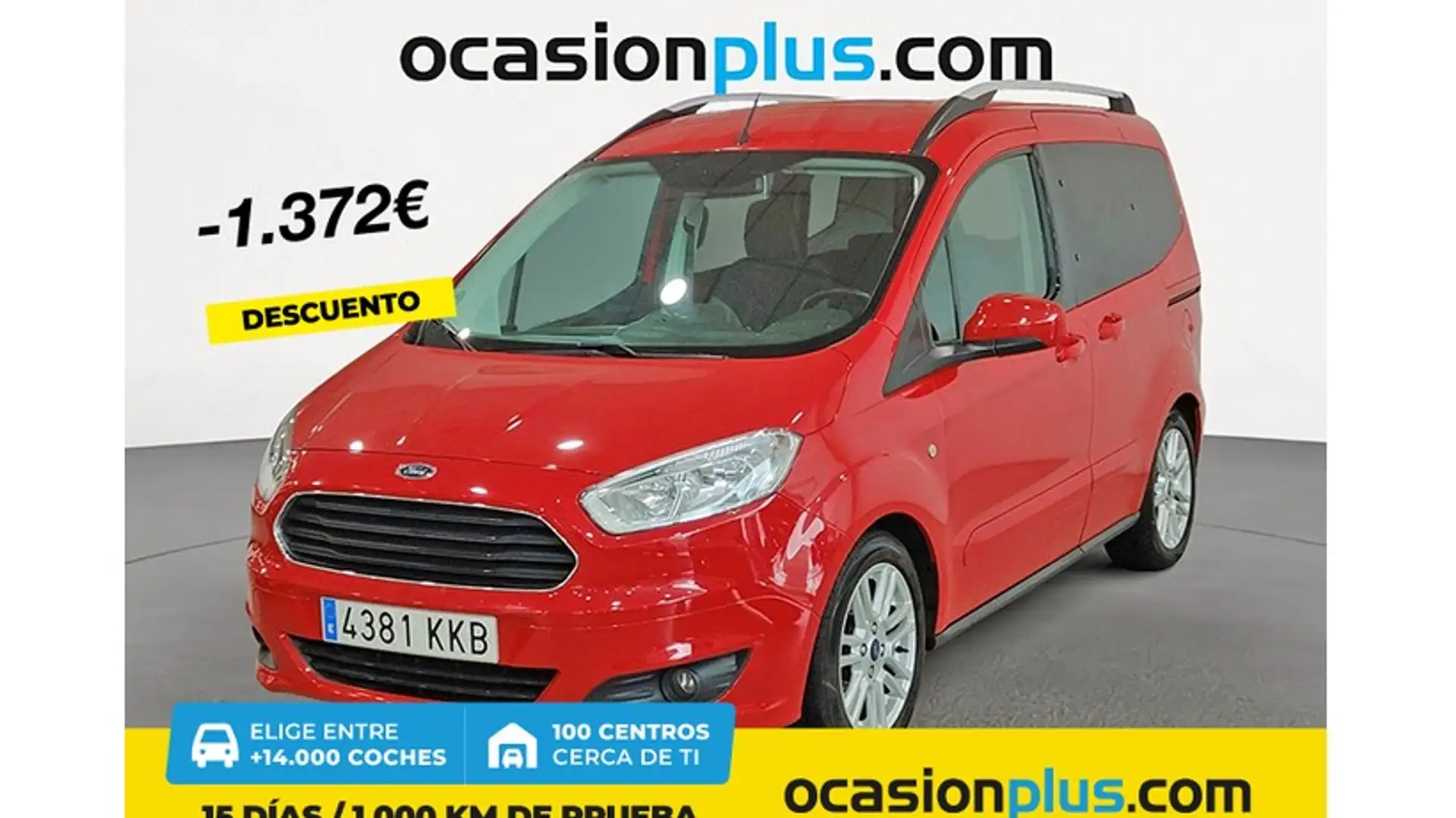 Ford Tourneo Courier 1.0 Ecoboost Titanium Rojo - 1