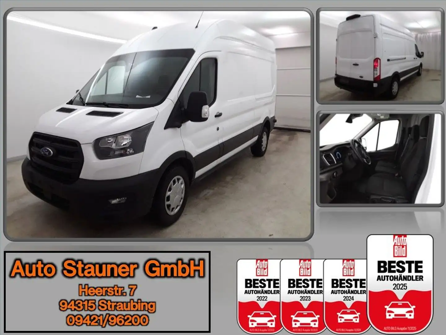 Ford Transit Kasten 350L3H3 Trend MHEV/ACC/KAMERA/SHZ Weiß - 1