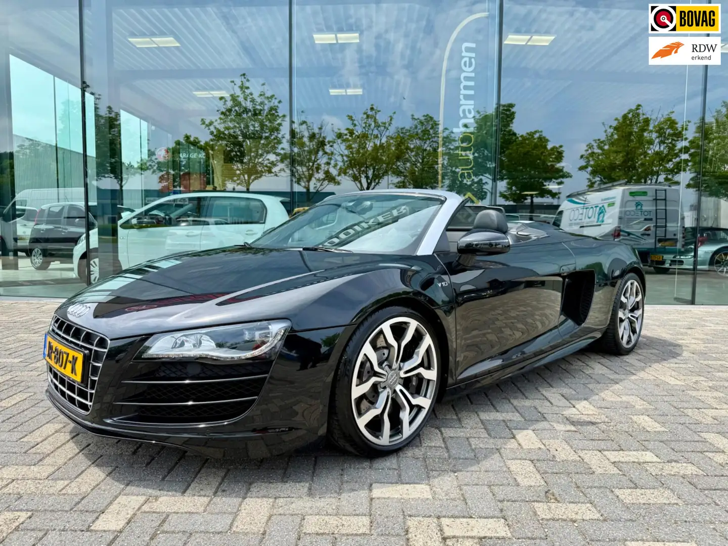 Audi R8 Spyder 5.2 V10 FSI Quattro, 525pk, B&O, Carbon, fu Negro - 1
