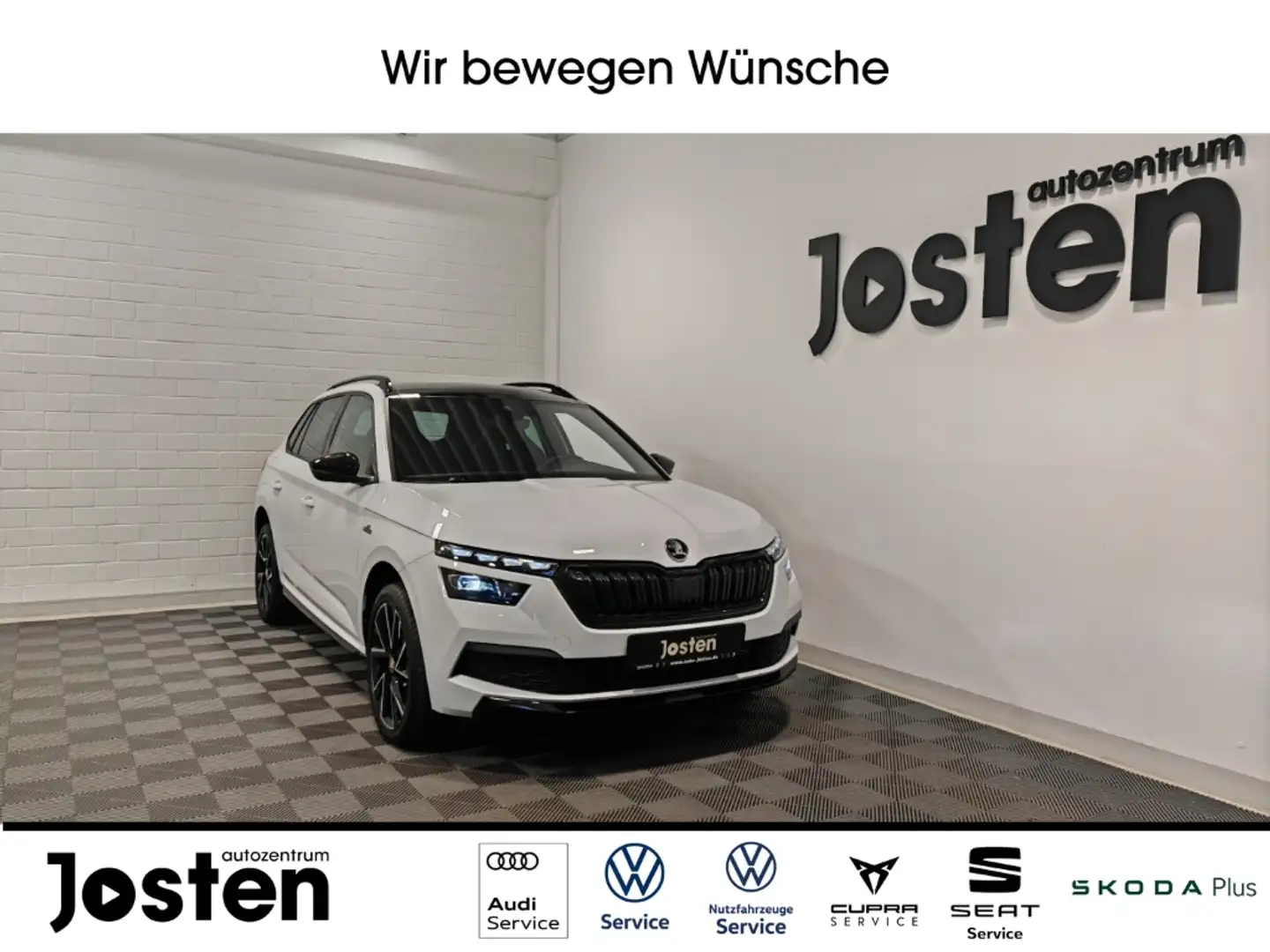 Skoda Kamiq Monte Carlo 1.5 TSI NAVI PDC ACC RFK LED VIRTUAL Weiß - 1