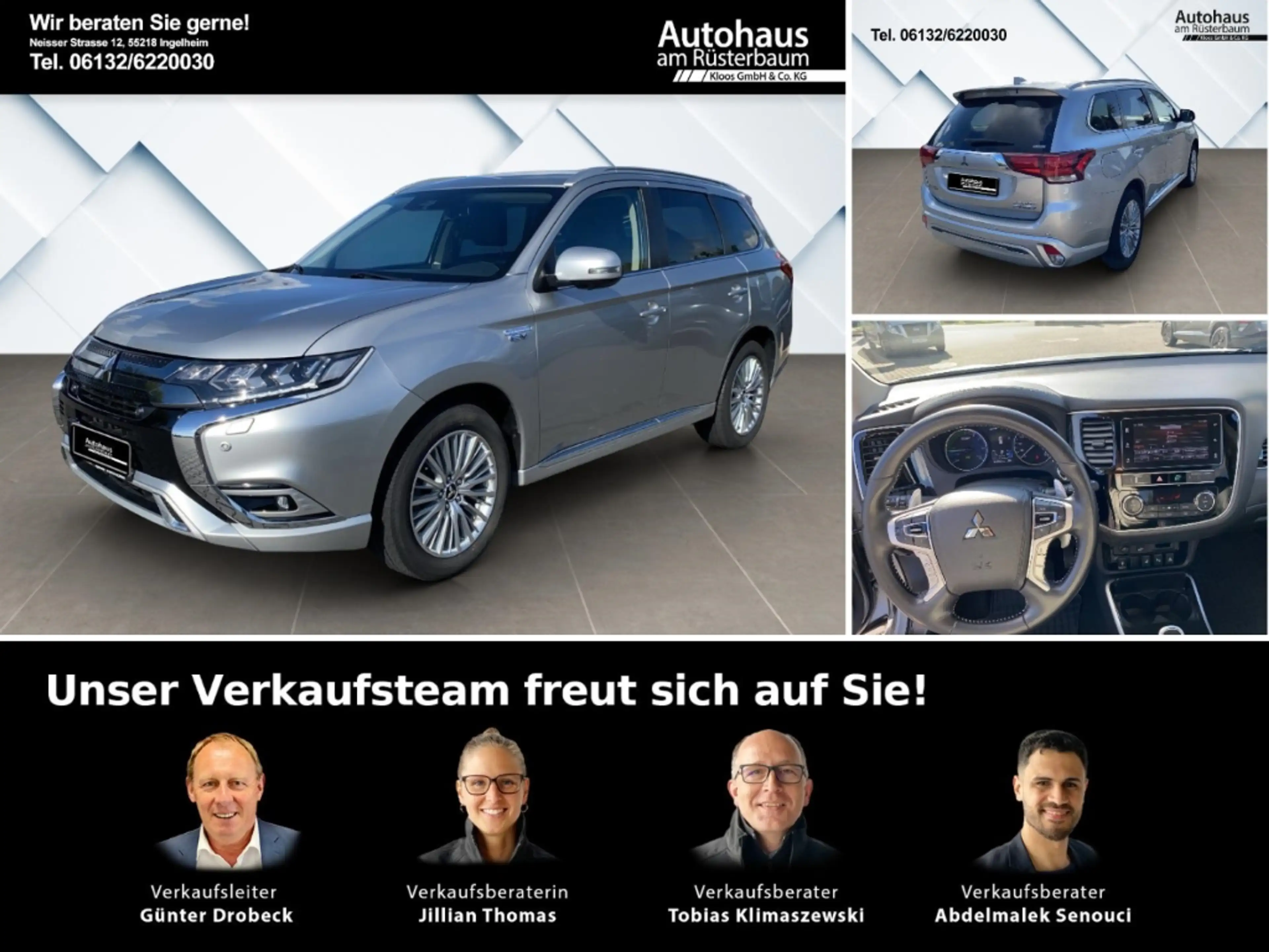 Mitsubishi Outlander PLUS FA-P StandHZG Leder LED ACC El. Heckklappe Ap
