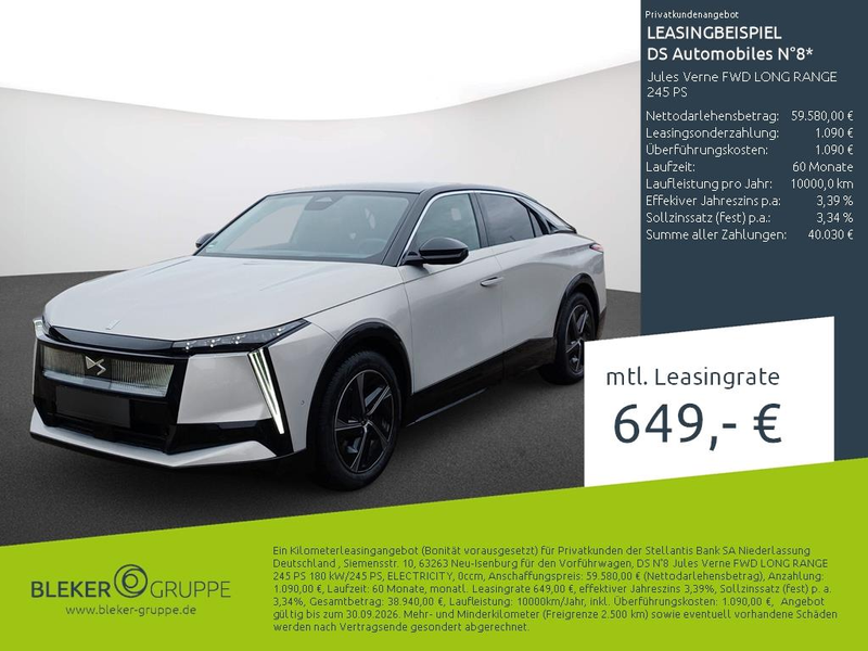 DS Automobiles N°8 Jules Verne FWD LONG RANGE 245 PS