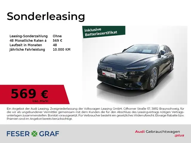 2025 Audi A6 E-Tron in Black for sale