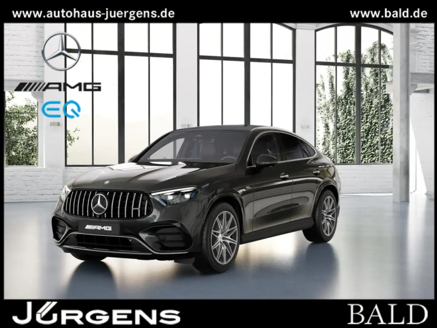 Mercedes-Benz GLC 43 AMG 4M Coupé Pano/Burm/AHK/Distr/Memo/20" Grau - 1