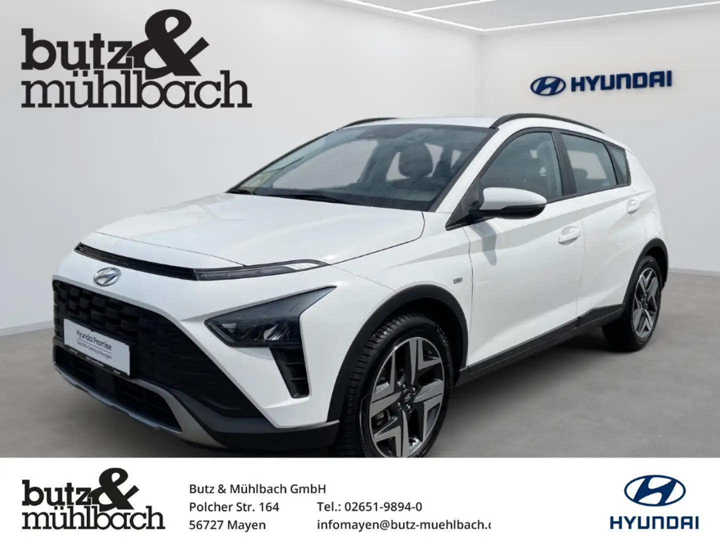 Hyundai BAYON Intro Edition Mild-Hybrid 2WD 1.0 T-GDI EU6d Blanc - 1