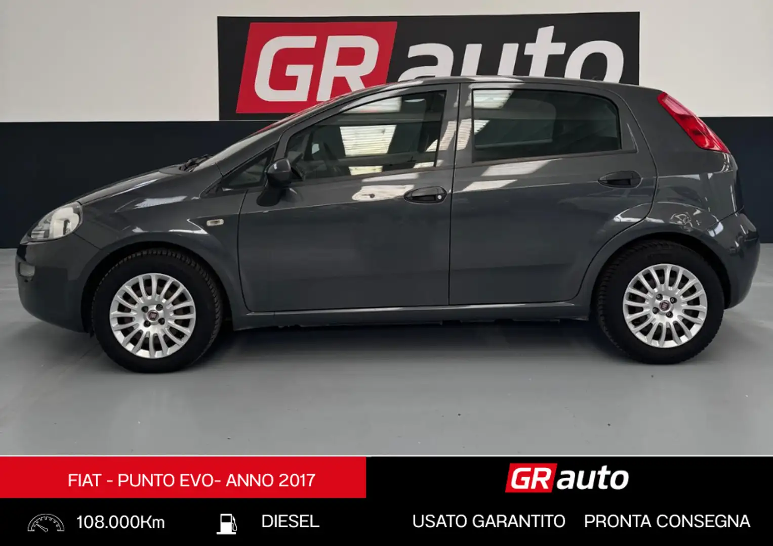 Fiat Punto Evo Punto Evo 3p 1.3 mjt Dynamic s&s 95cv Gris - 1