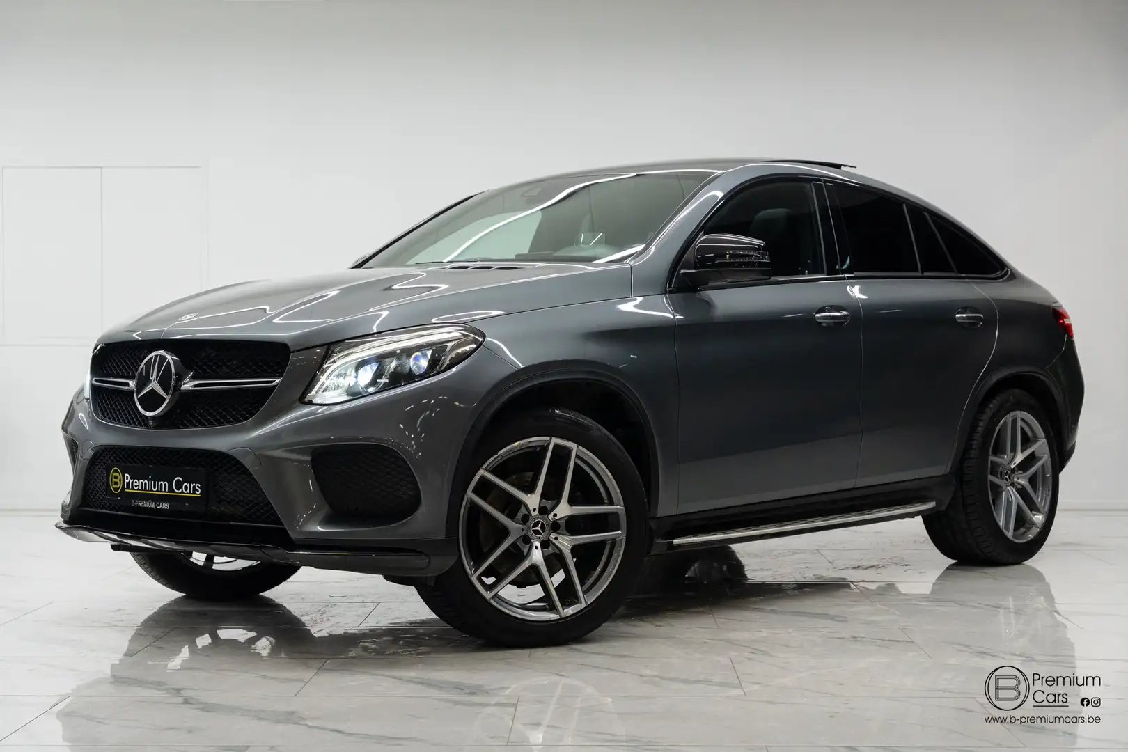 Mercedes-Benz GLE 350 d coupe! AMG line!Pano, 360, Memory, Keyless,Full! Grijs - 1