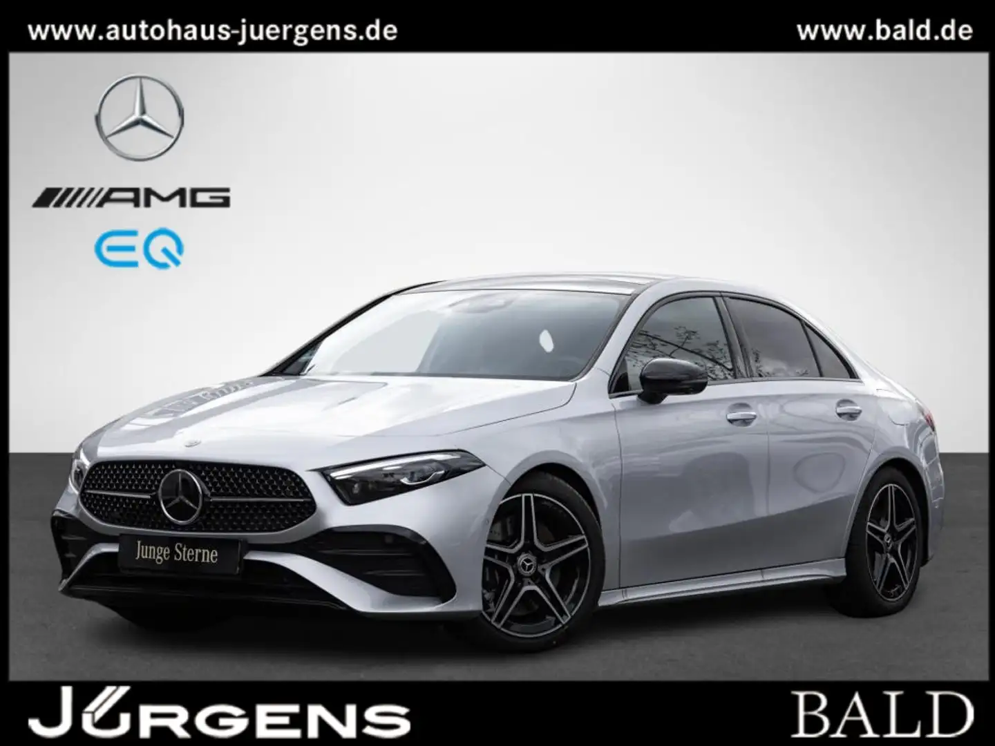 Mercedes-Benz A 250 4M Limo AMG/Wide/ILS/Pano/AHK/Memo/Night Gümüş rengi - 2