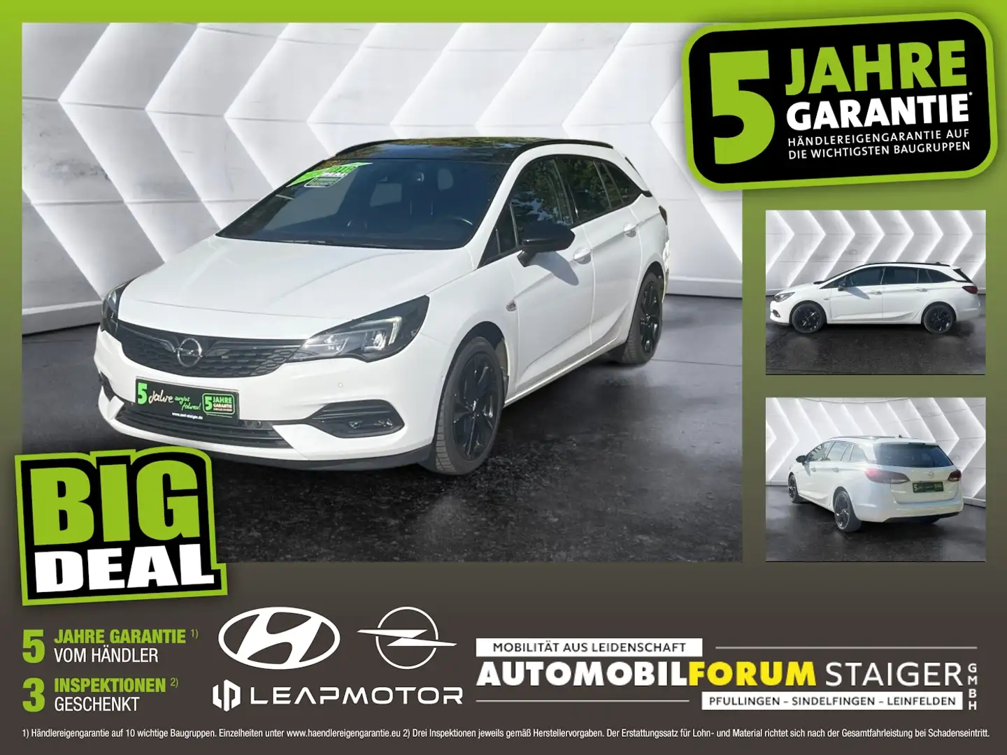 Opel Astra K Sports Tourer 1.4 Turbo  GS Line SpurW Wit - 1