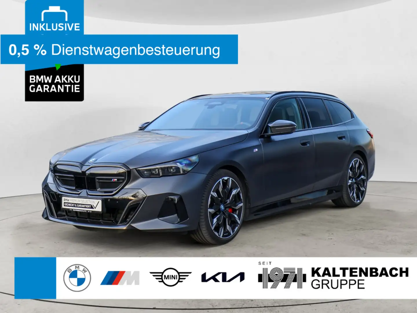 BMW i5 Touring M60 xDrive 360° PANO AHK LED B&W Grau - 1