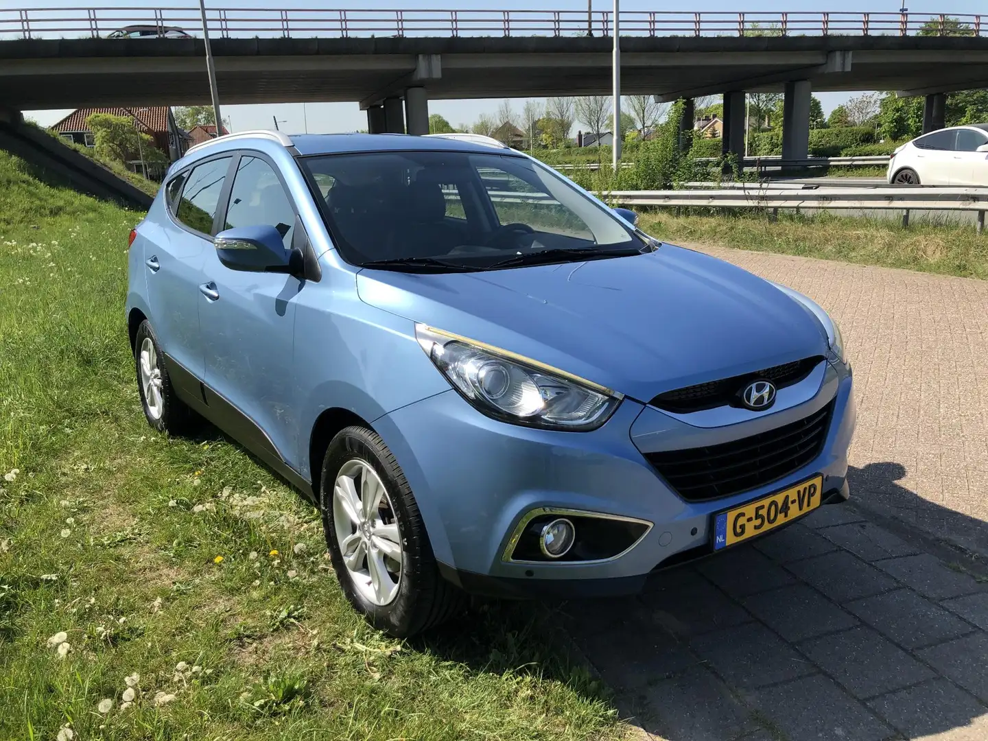 Hyundai iX35 2.0i Business Edition AUTOMAAT|AIRCO|NAVI|CAMERA|P Kék - 2
