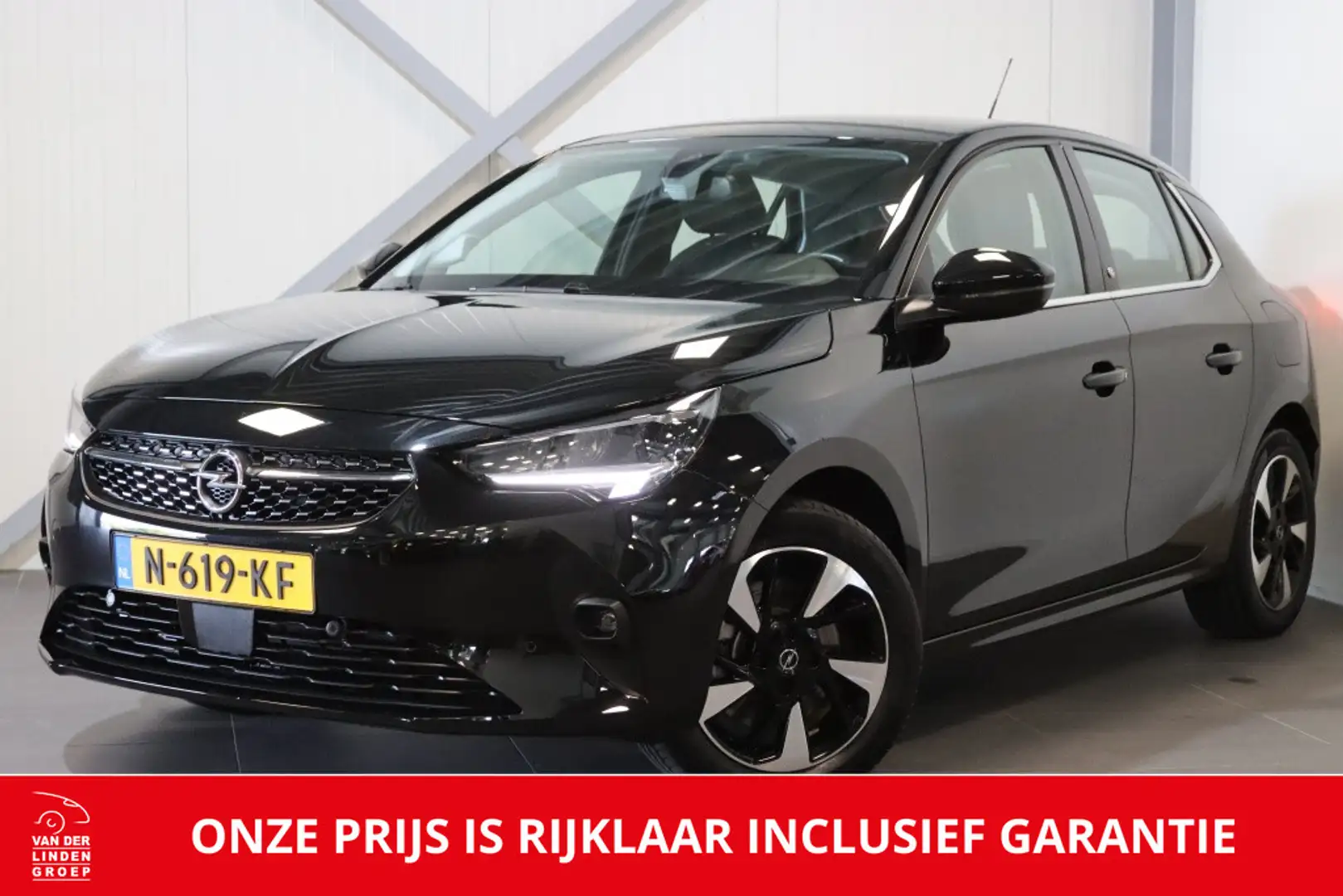 Opel Corsa-e Elegance 50 kWh|Navi|Climate|Camera|PDC|Rijklaar| Zwart - 1