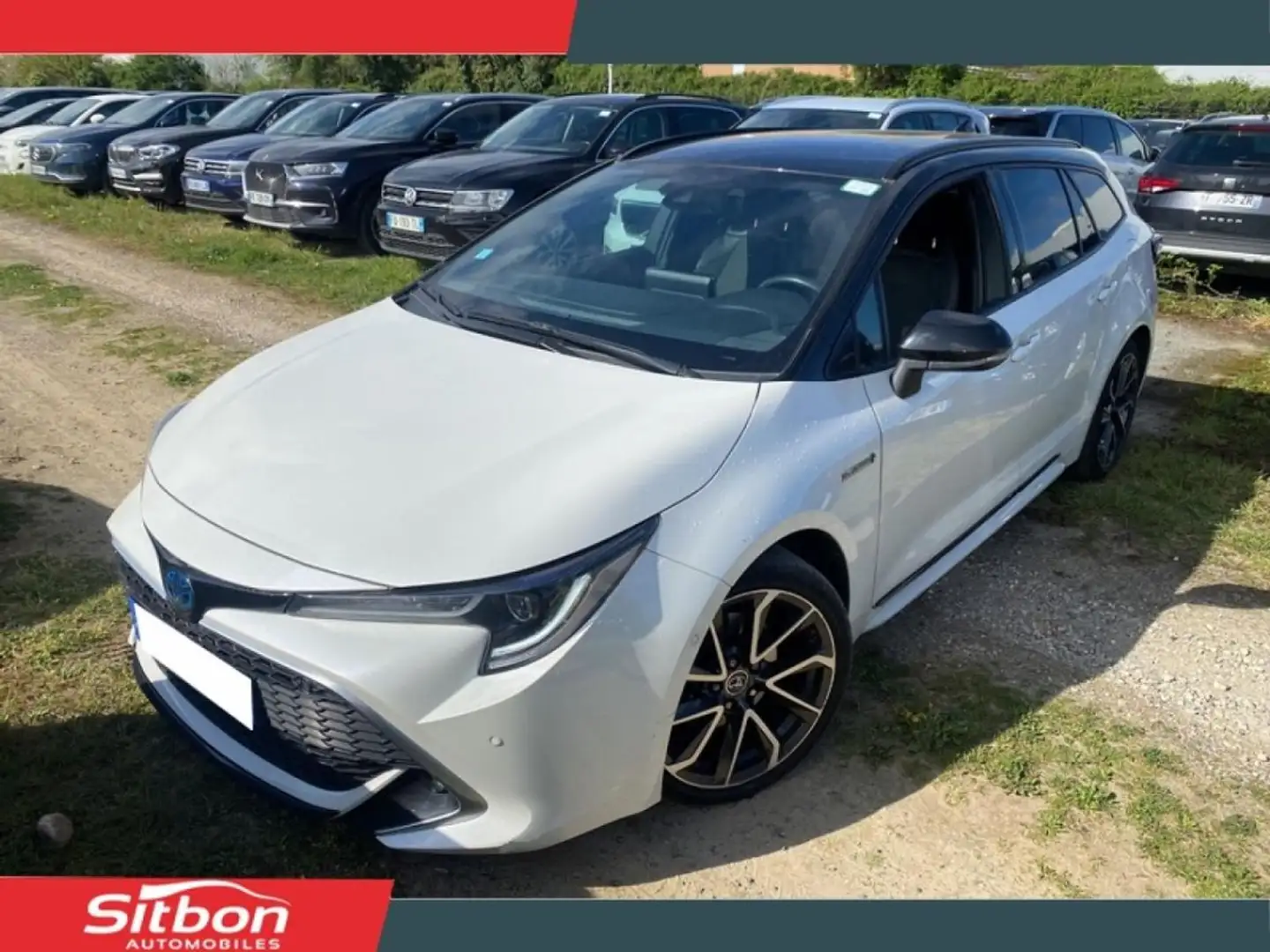 Toyota Corolla TOURING SPORT Hybride 184h CVT BREAK Collection CA Blanc - 1