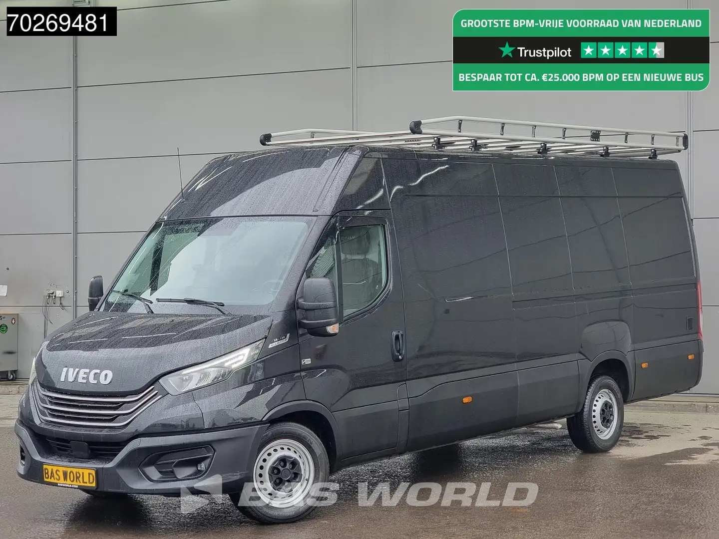 Iveco Daily 35S14 Automaat L3H2 Navi Camera Airco Cruise Imper Negru - 1