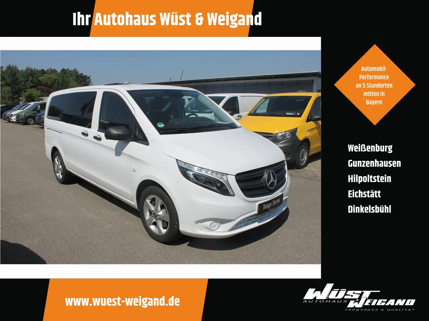Mercedes-Benz Vito 119 CDI Mixto+AHK+Trennwand+LED+Klima+Navi+ Weiß - 1